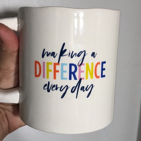 Expressions Other - Making a Difference Inspirational Statement COFFEE Drink Mug Cup Jumbo Size NEW!